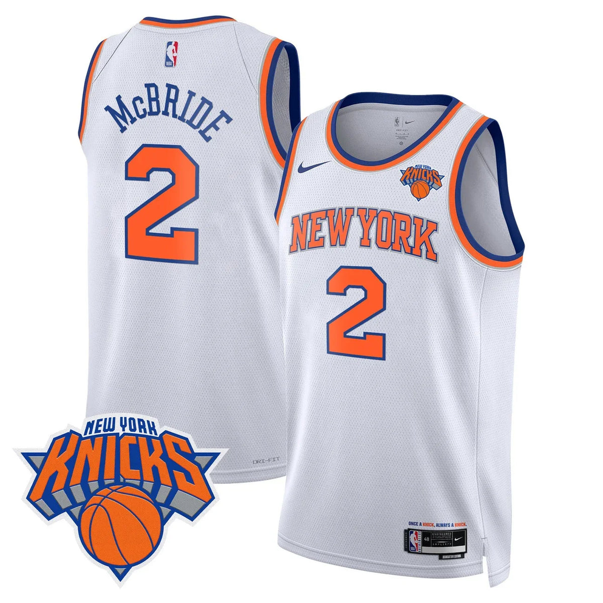 Men's New York Knicks Swingman Jersey V2 - All Stitched