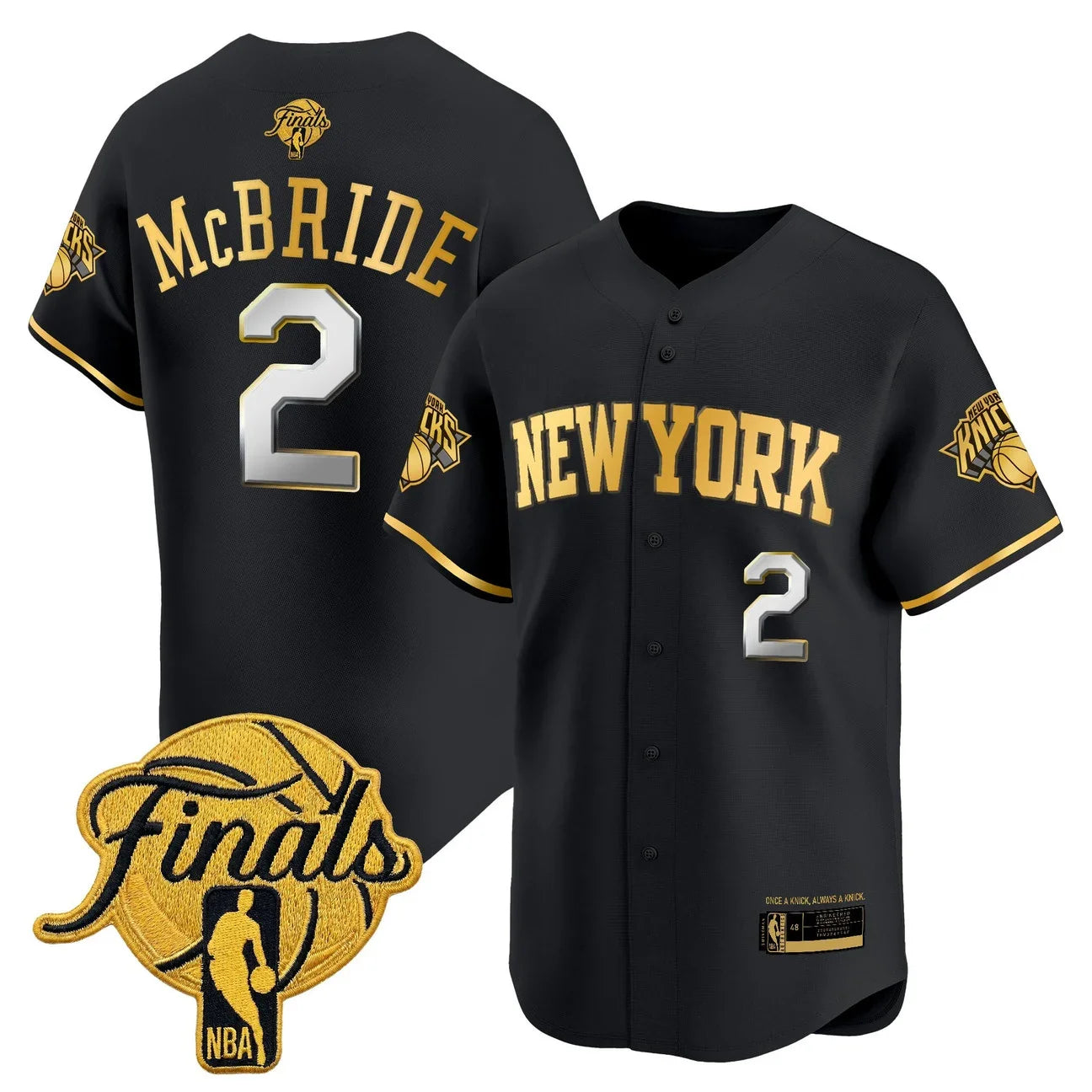 Men's New York Knicks 2026 Finals Vapor Baseball Jersey - All Stitched