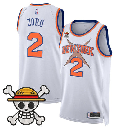 Men's New York Knicks x One Piece Swingman Jersey- Stitched