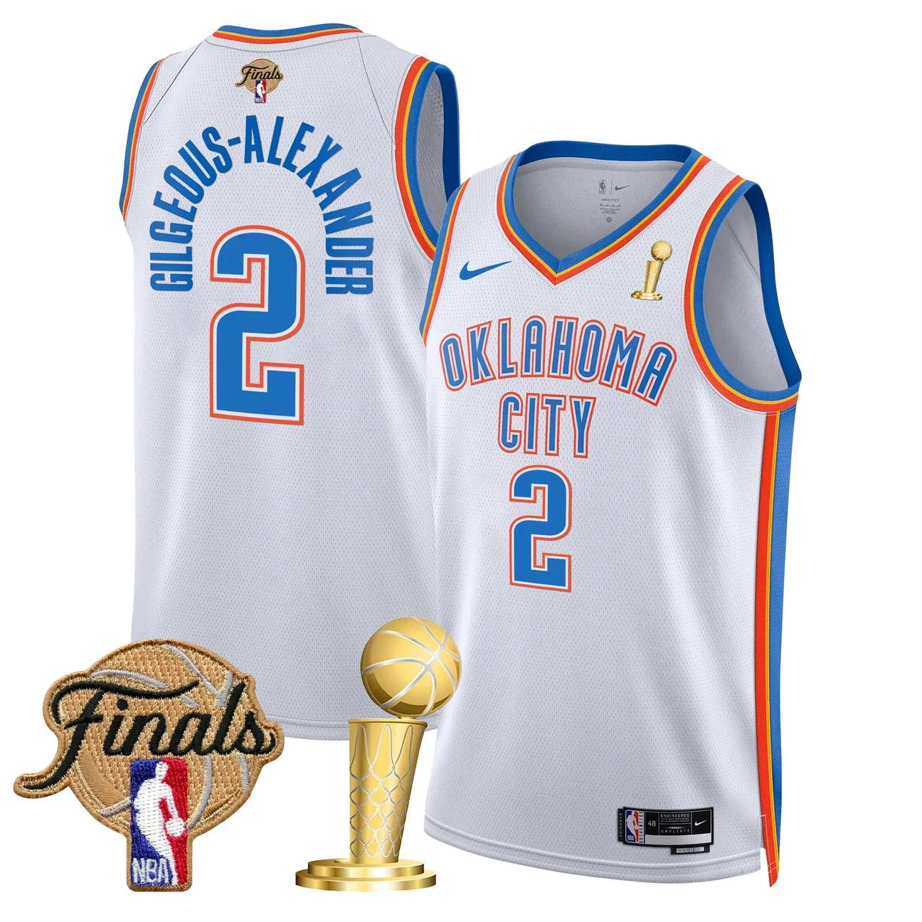 Men's Oklahoma City Thunder 2025 Champions Swingman Jersey - All Stitched