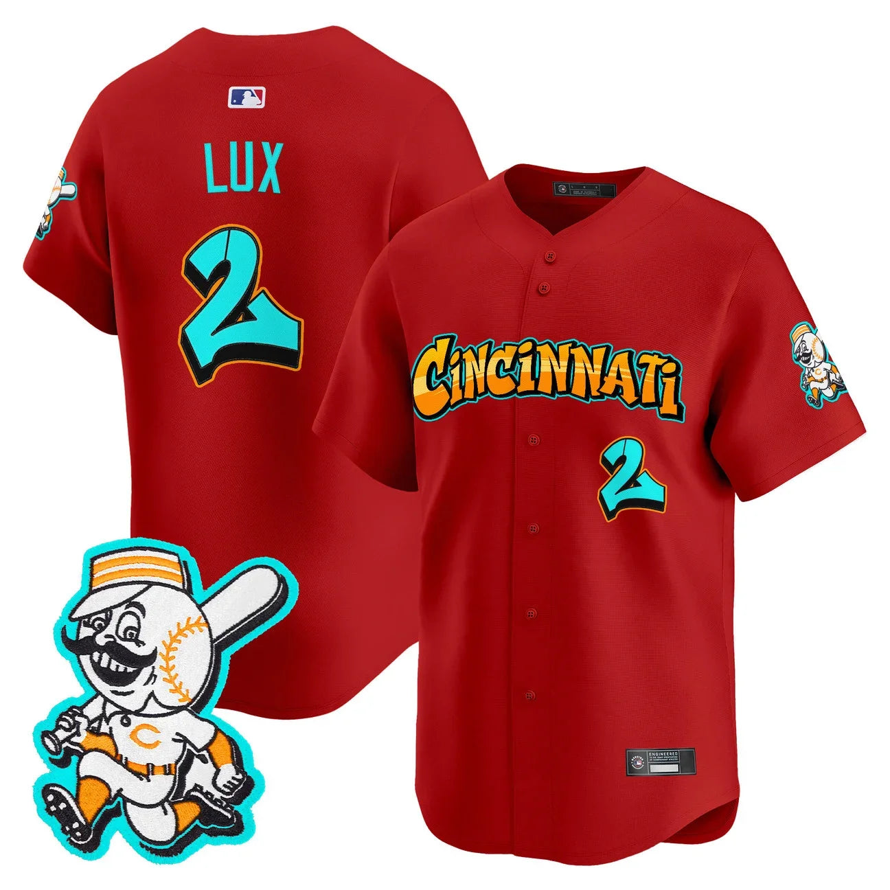 Cincinnati Reds 'Graffiti Queen City Edition' Vapor Premier Limited Jersey - All Stitched -Red