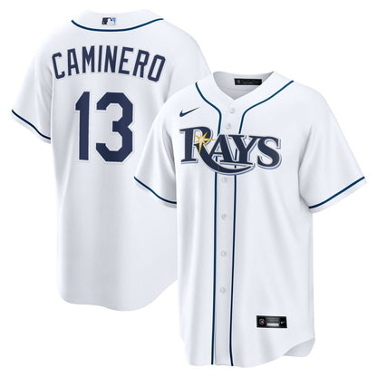 Junior Caminero Tampa Bay Rays Nike Home Replica Jersey - White