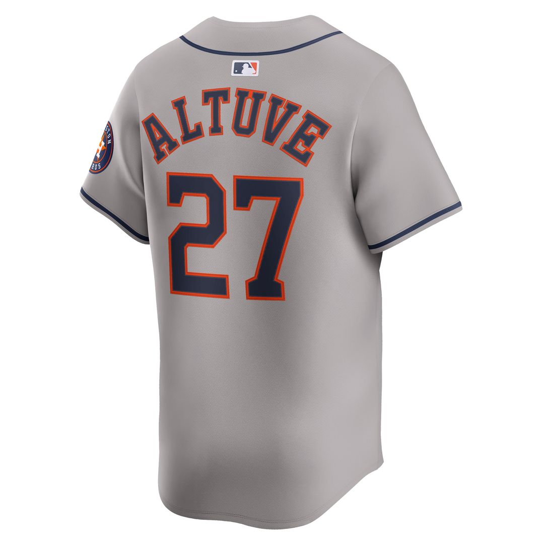 Jose Altuve Houston Astros Nike Road Limited Player Jersey - Gray