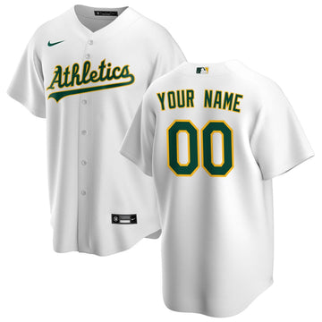 Athletics Nike Home Replica Custom Jersey - White
