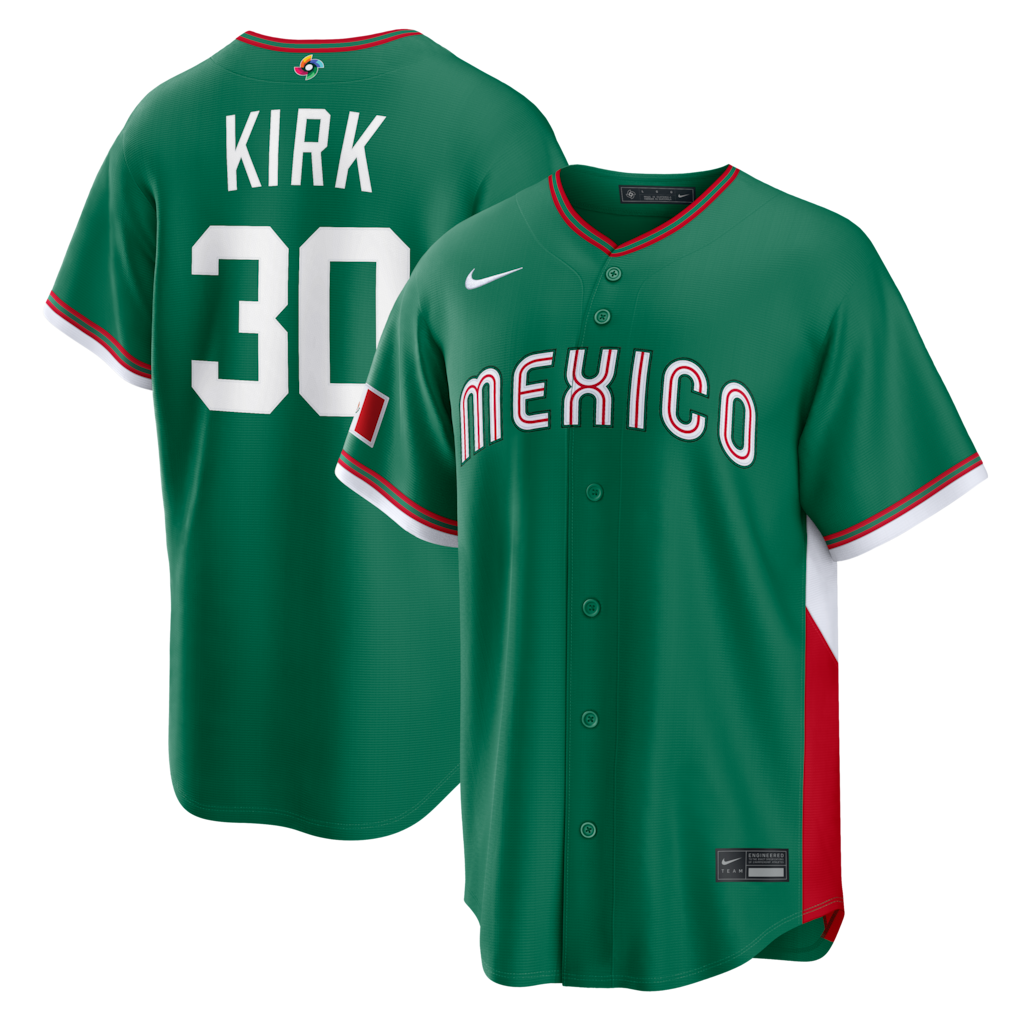 2026 WBC Mexico Stadium Baseball Green Jersey – All Stitched