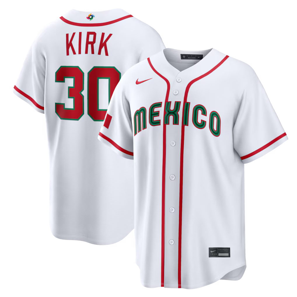 2026 WBC Mexico Stadium Baseball White Jersey – All Stitched
