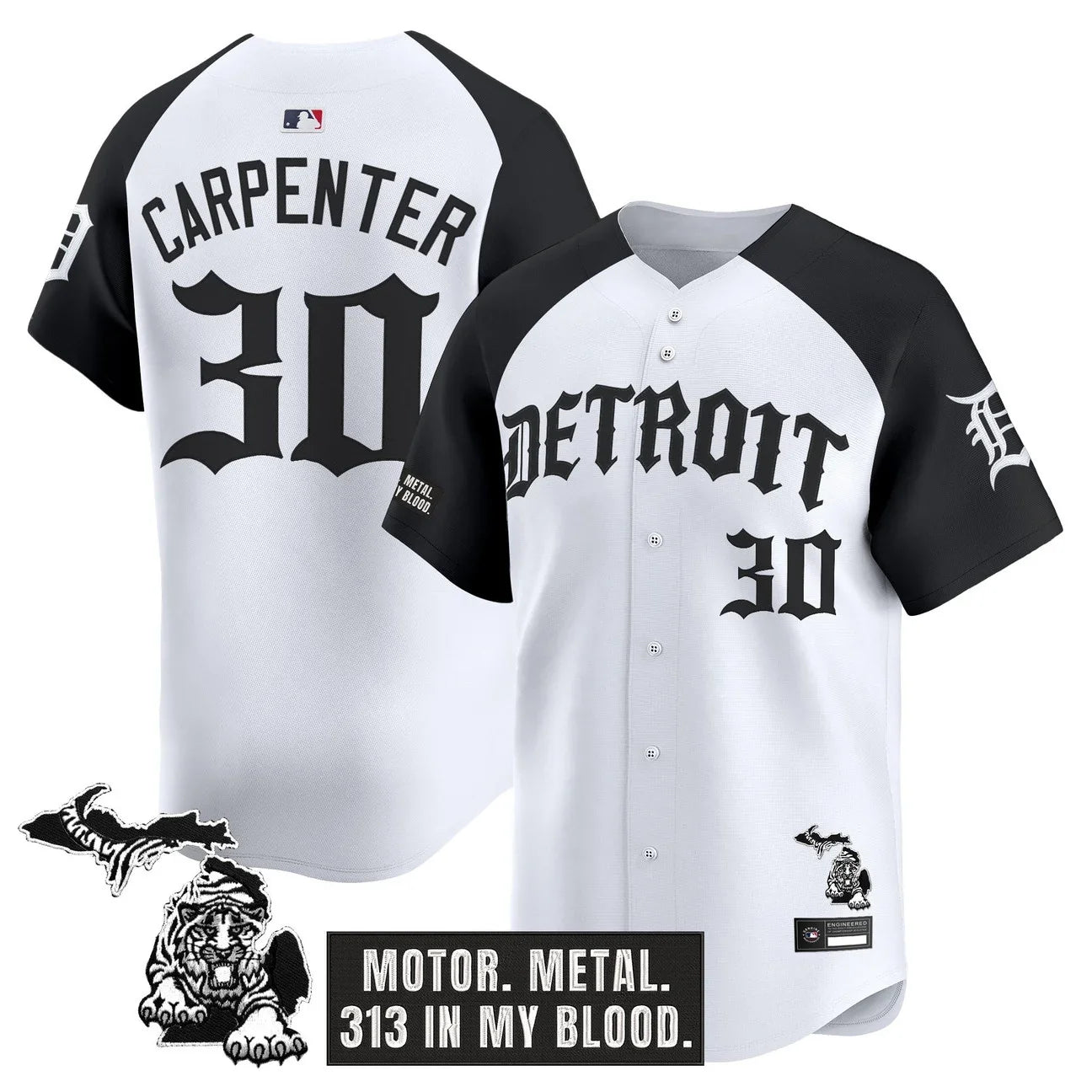 Detroit Tigers 'Old English Edition' Vapor Premier Limited Jersey - All Stitched - Alternate