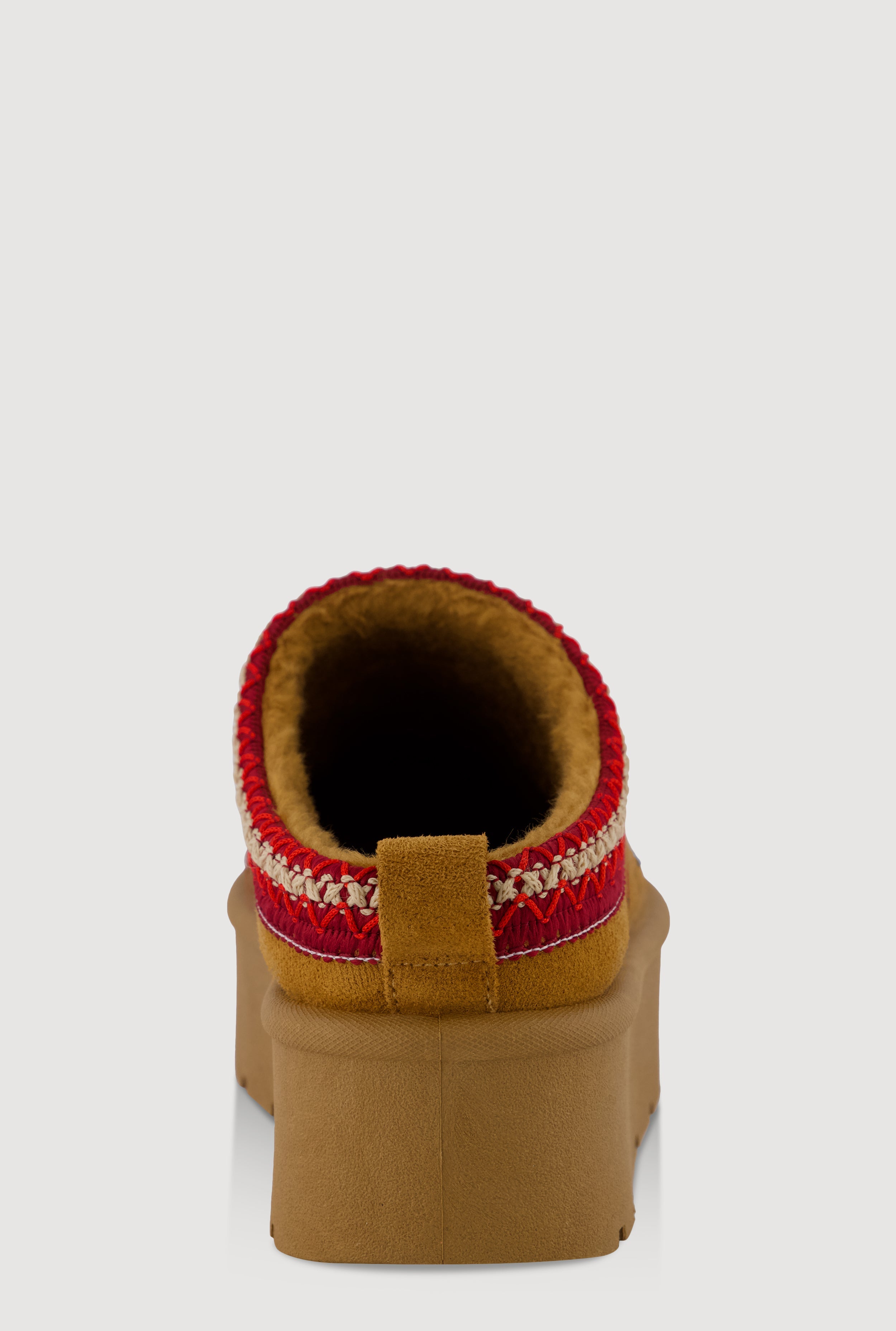 Embroidered Graphic Platform Clogs