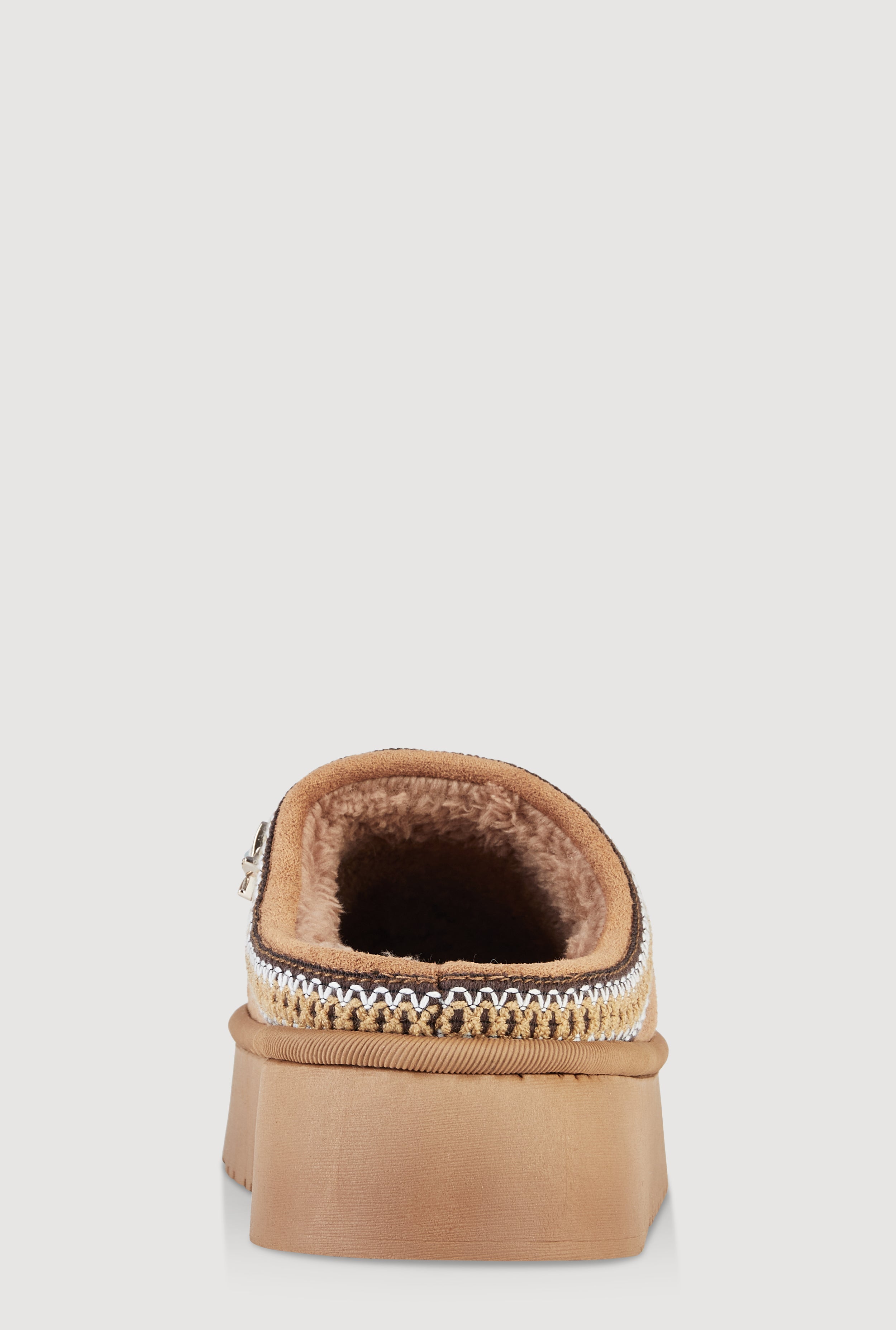 Studded Charm Low Platform Mule Slippers