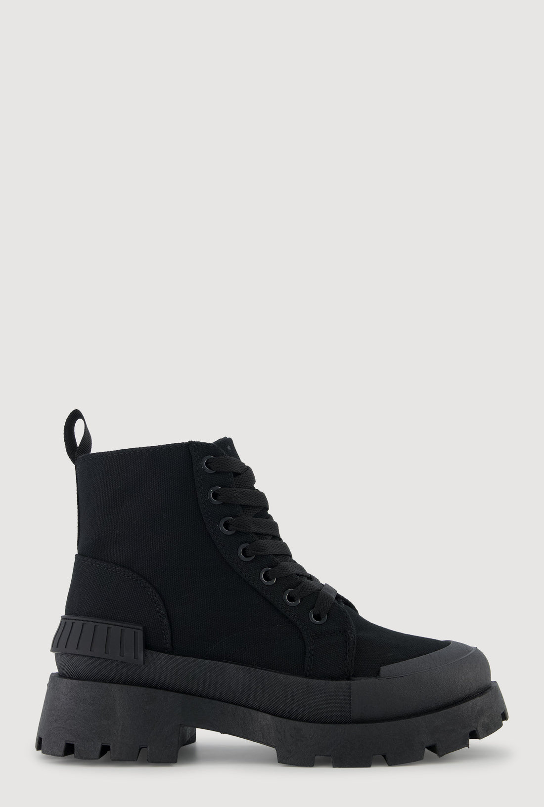 Cap Toe Lace Up Side Zip Combat Boots