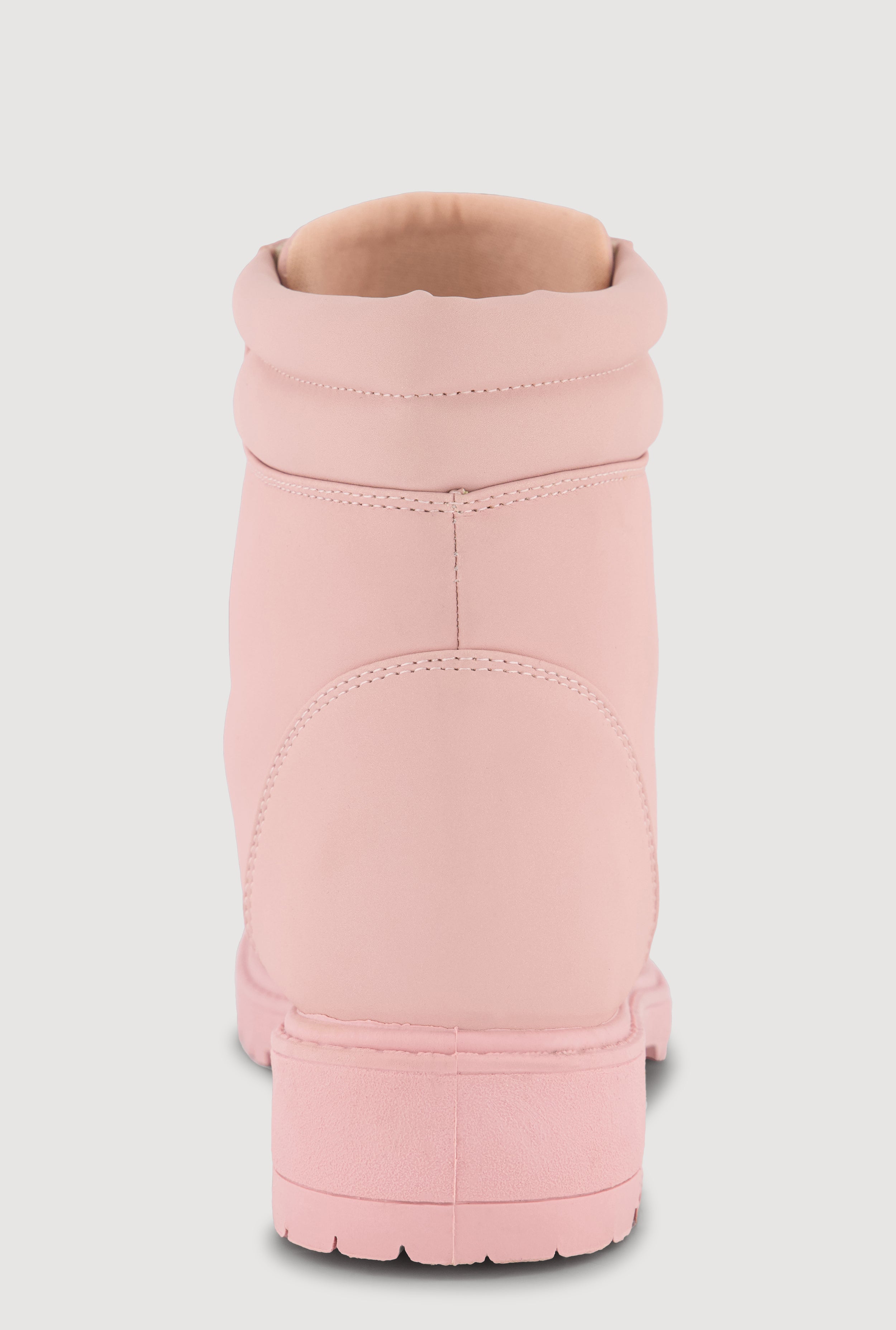 Lace Up Block Heel Combat Boots