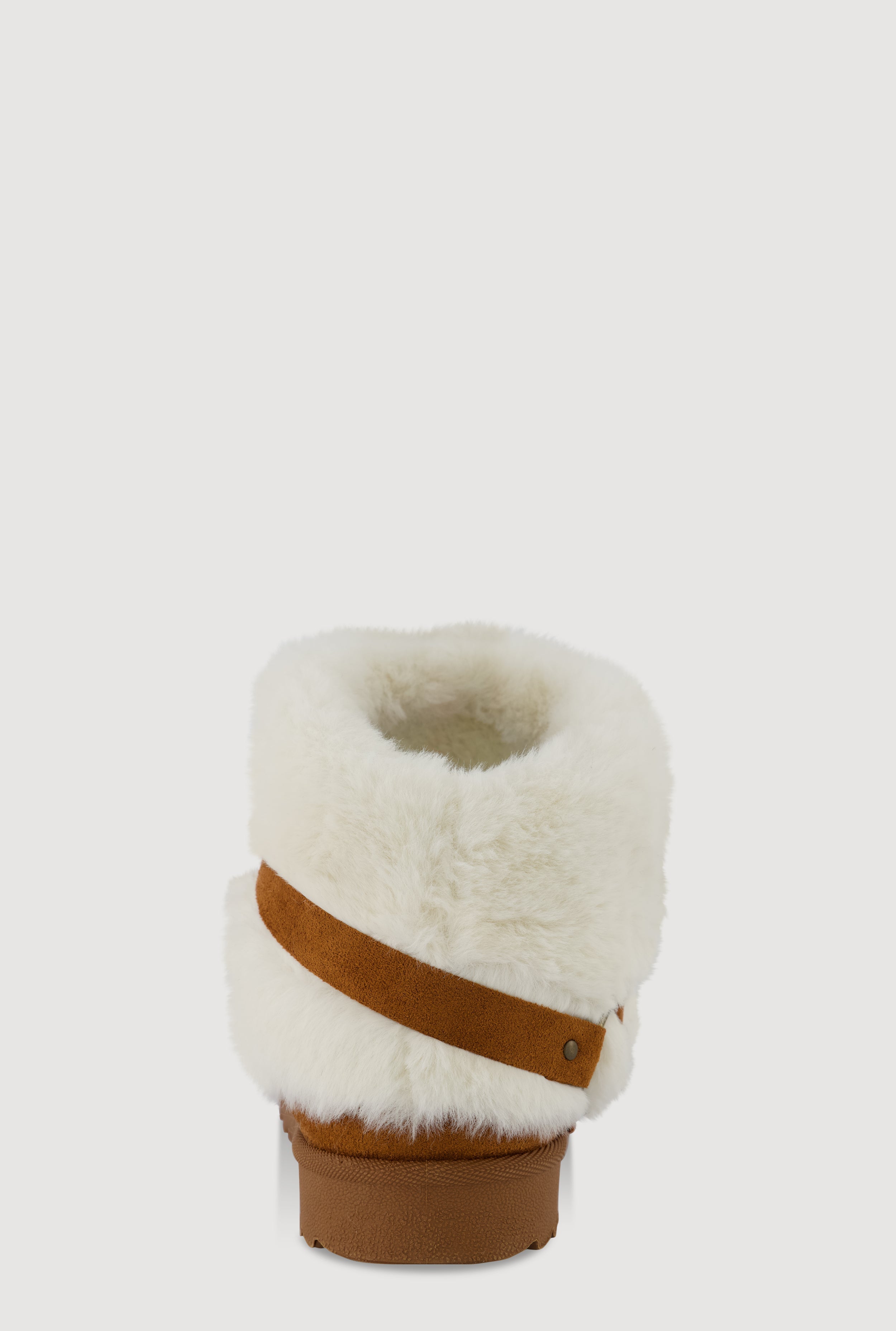 Faux Fur Cuff O-Ring Harness Booties