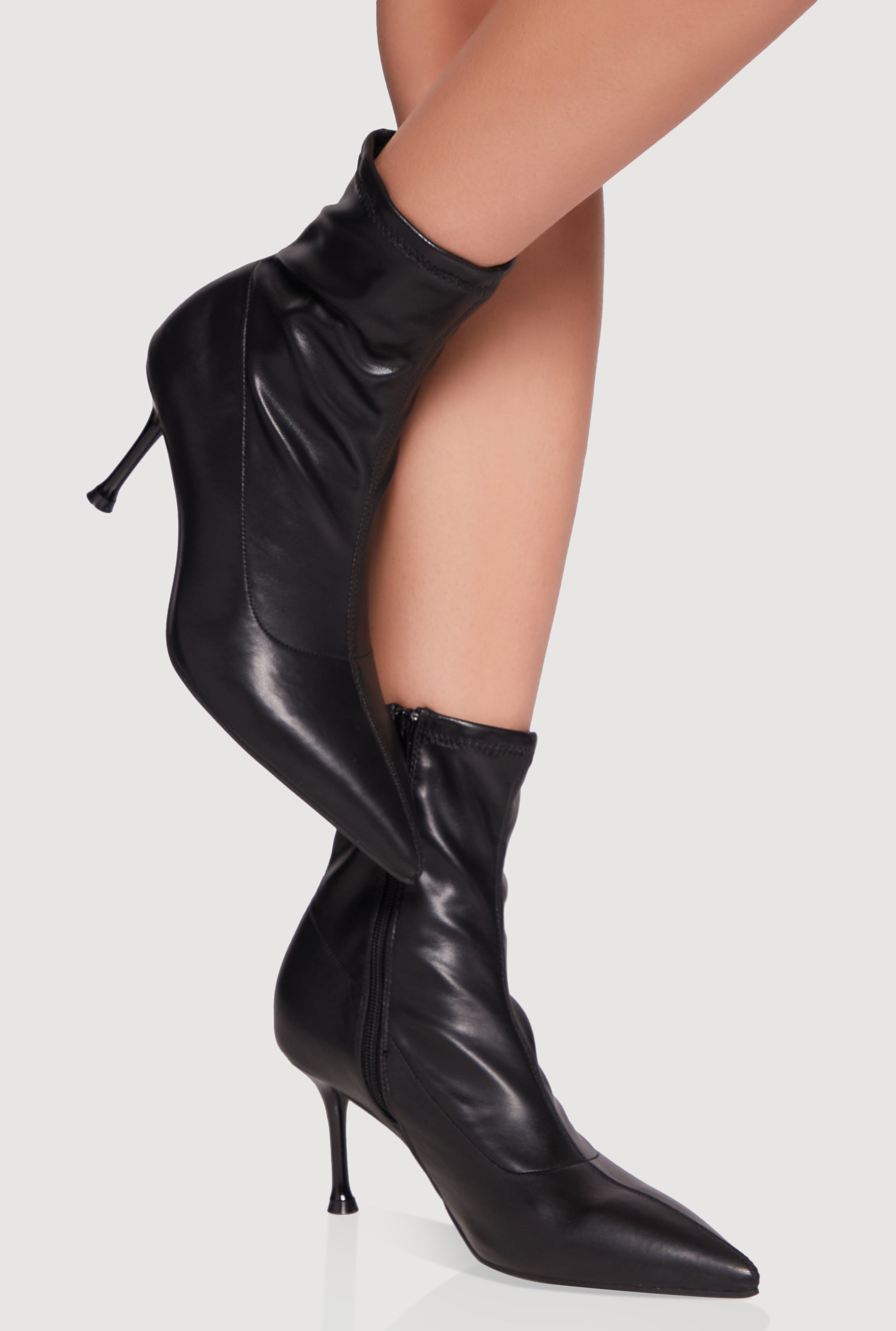 Pointed Toe Stiletto Heel Dress Booties