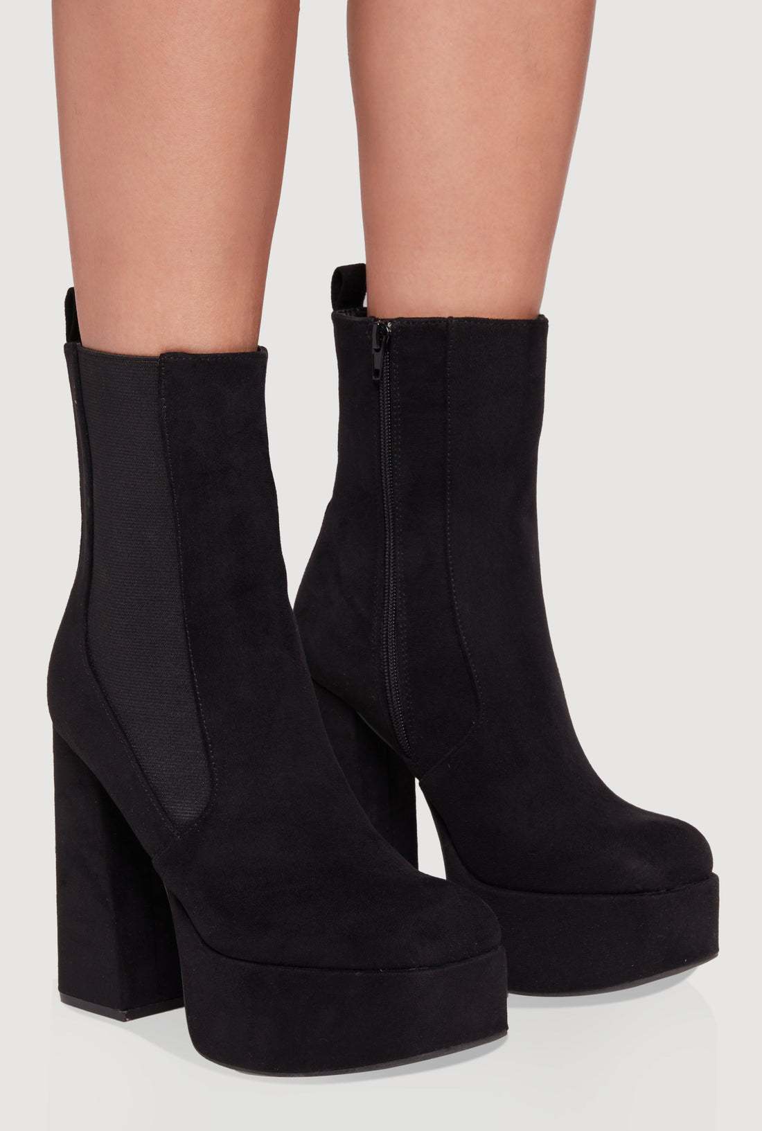 Ultra High Heel Platform Chelsea Boots
