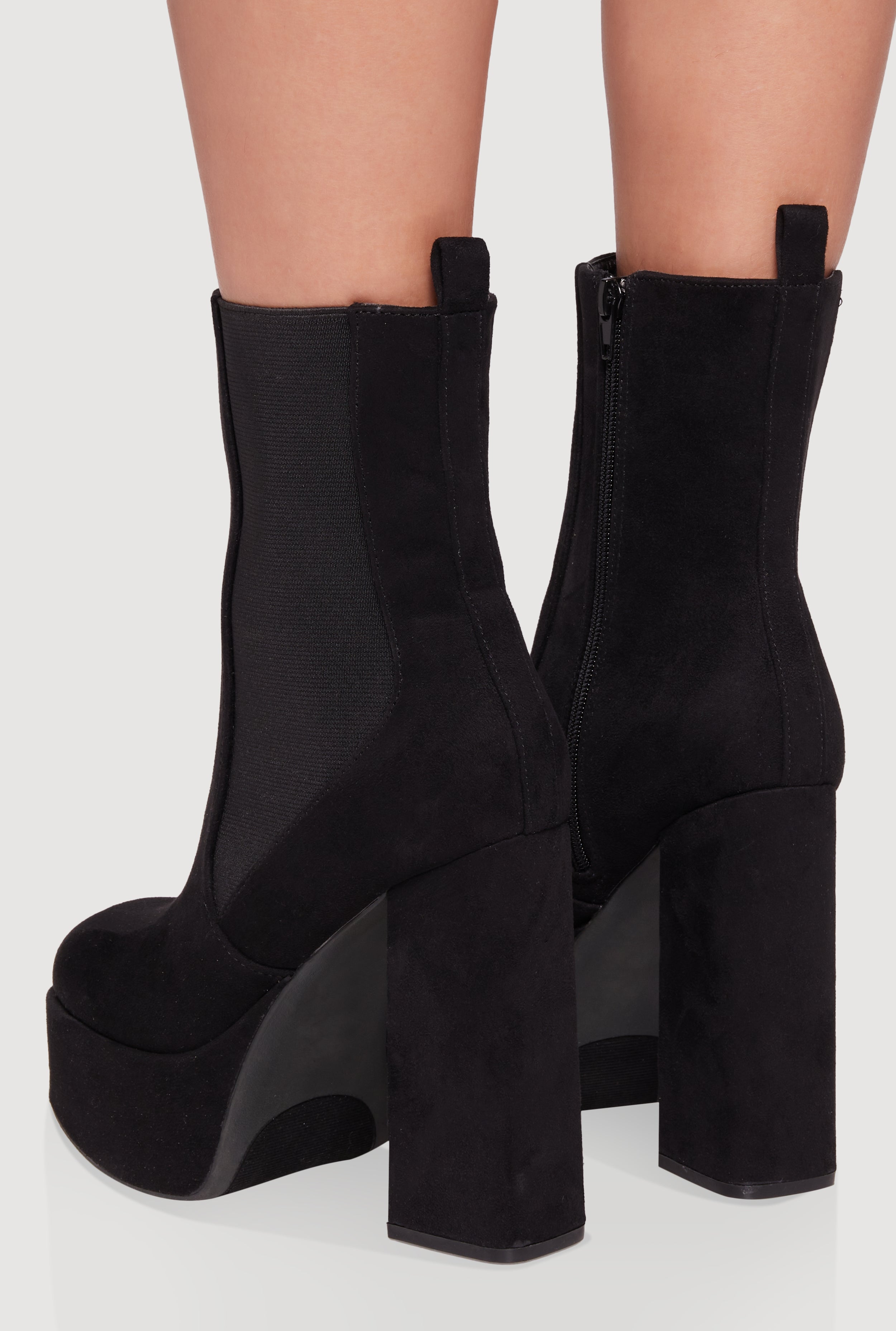 Ultra High Heel Platform Chelsea Boots