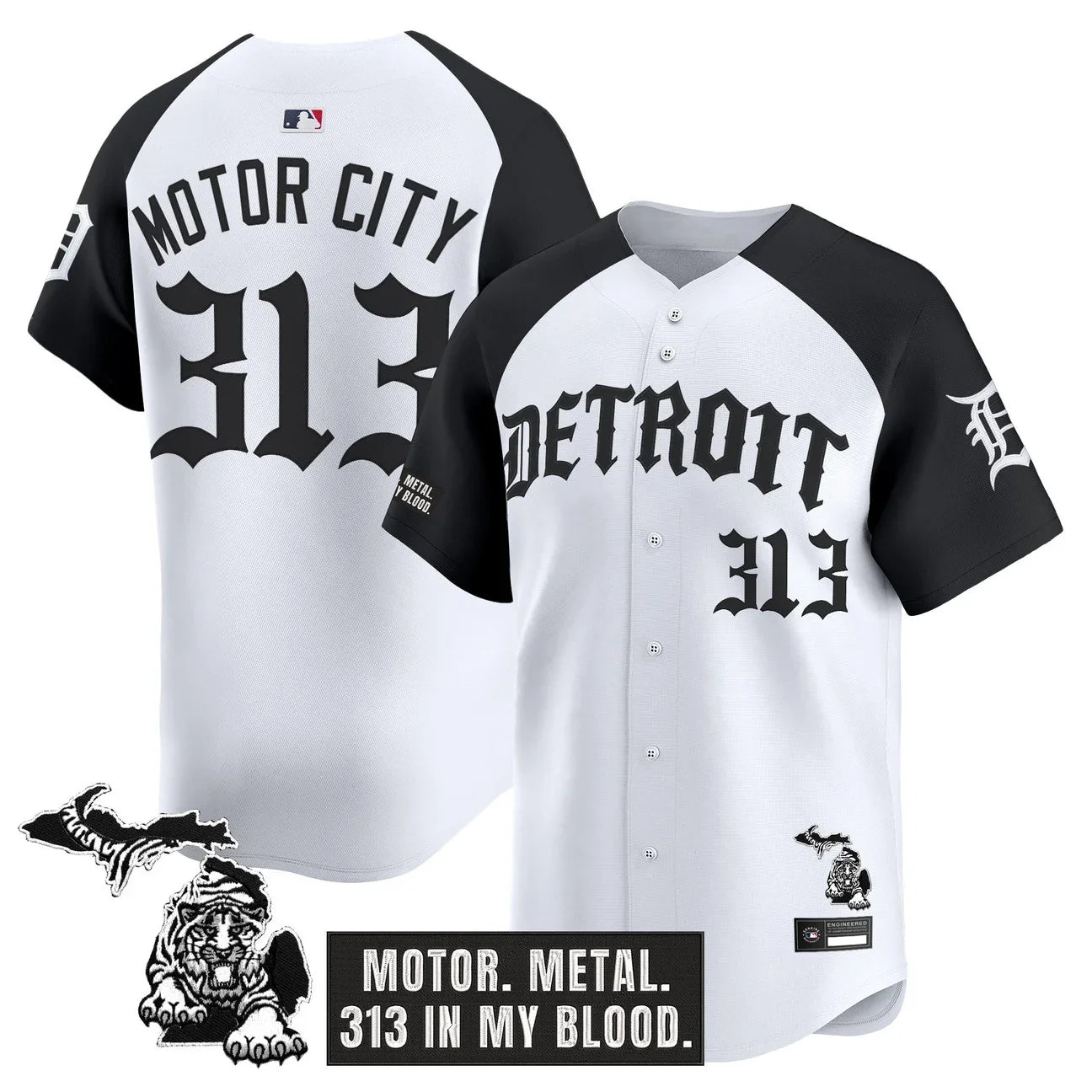 Detroit Tigers 'Old English Edition' Vapor Premier Limited Jersey - All Stitched - Alternate