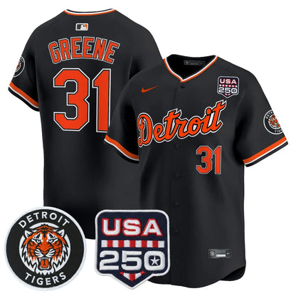 Men's Detroit Tigers 2026 Alternate Vapor Premier Limited Jersey - 250America Patch - All Stitched