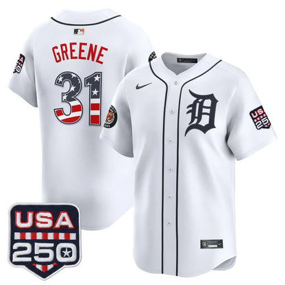 Men's Detroit Tigers USA 250 Fourth of July Vapor Premier Limited Jersey - All Stitched