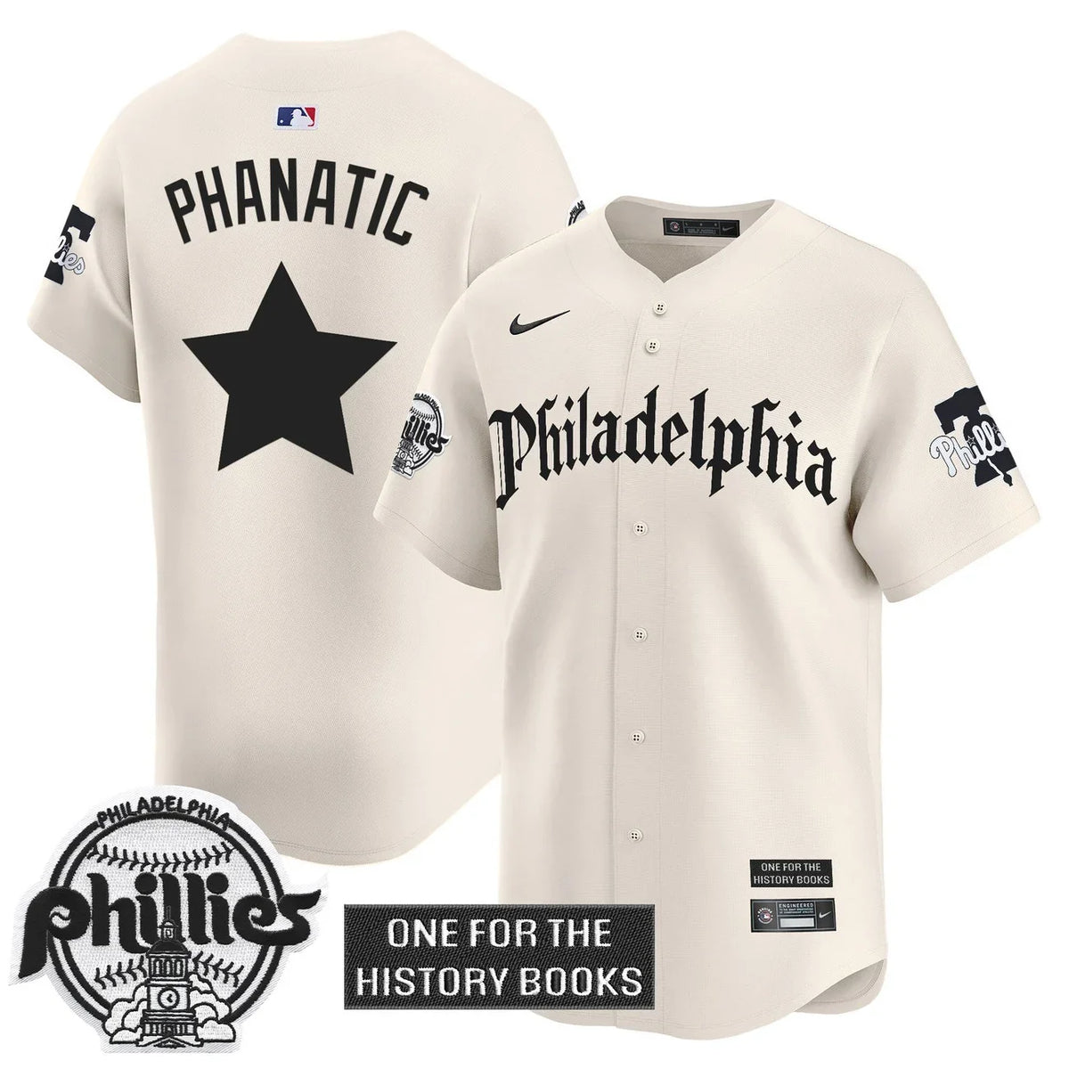 Men's Phillies 'Retro Newspaper Edition' Vapor Premier Limited Jersey - All Stitched