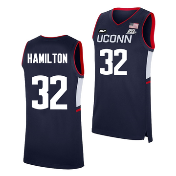 Men's #32 Rip Hamilton UConn Huskies College Basketball Jersey