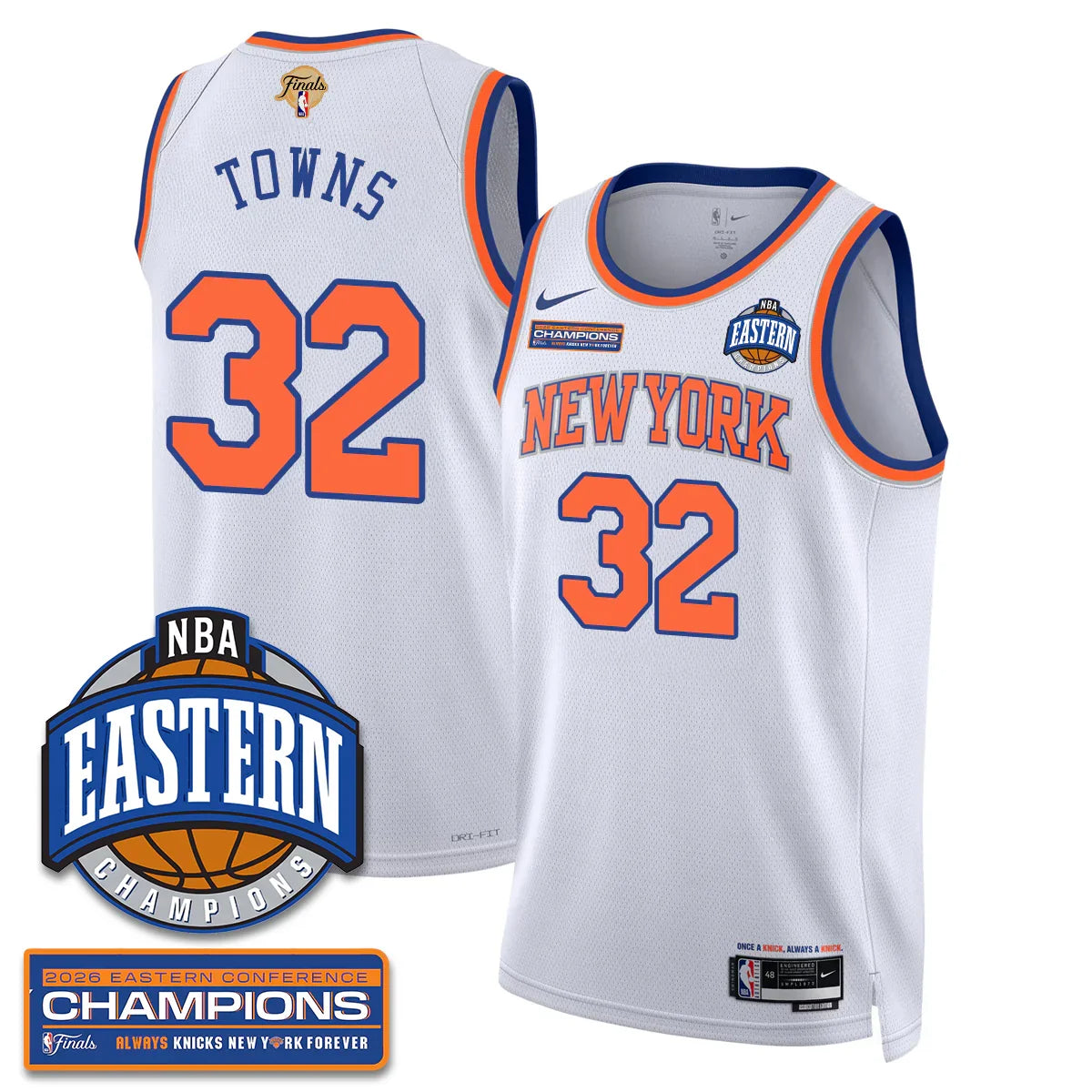 New York Knicks 2026 NBA Eastern Conference Champions Vapor Jersey - Stitched