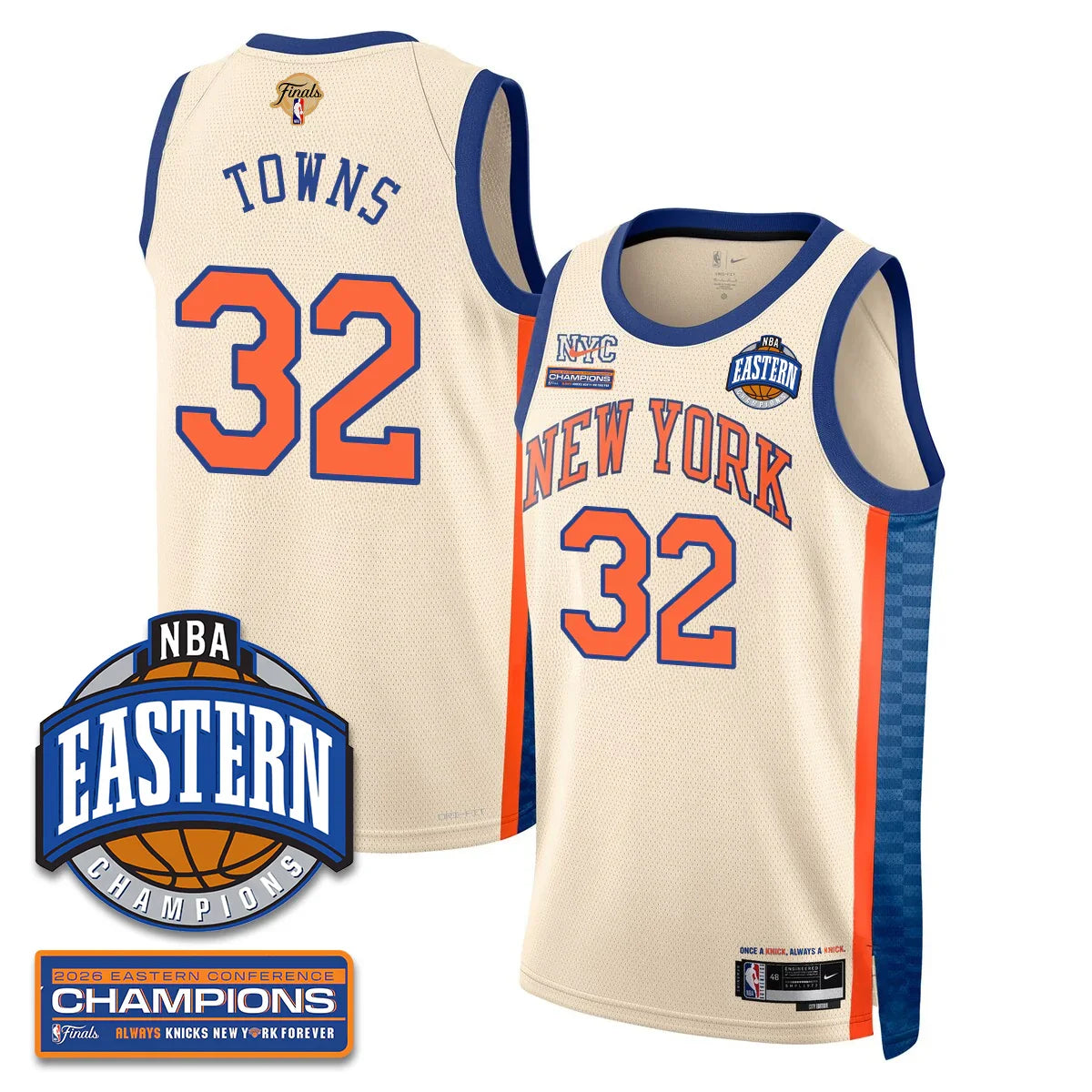 New York Knicks 2026 NBA Eastern Conference Champions Vapor Jersey - Stitched