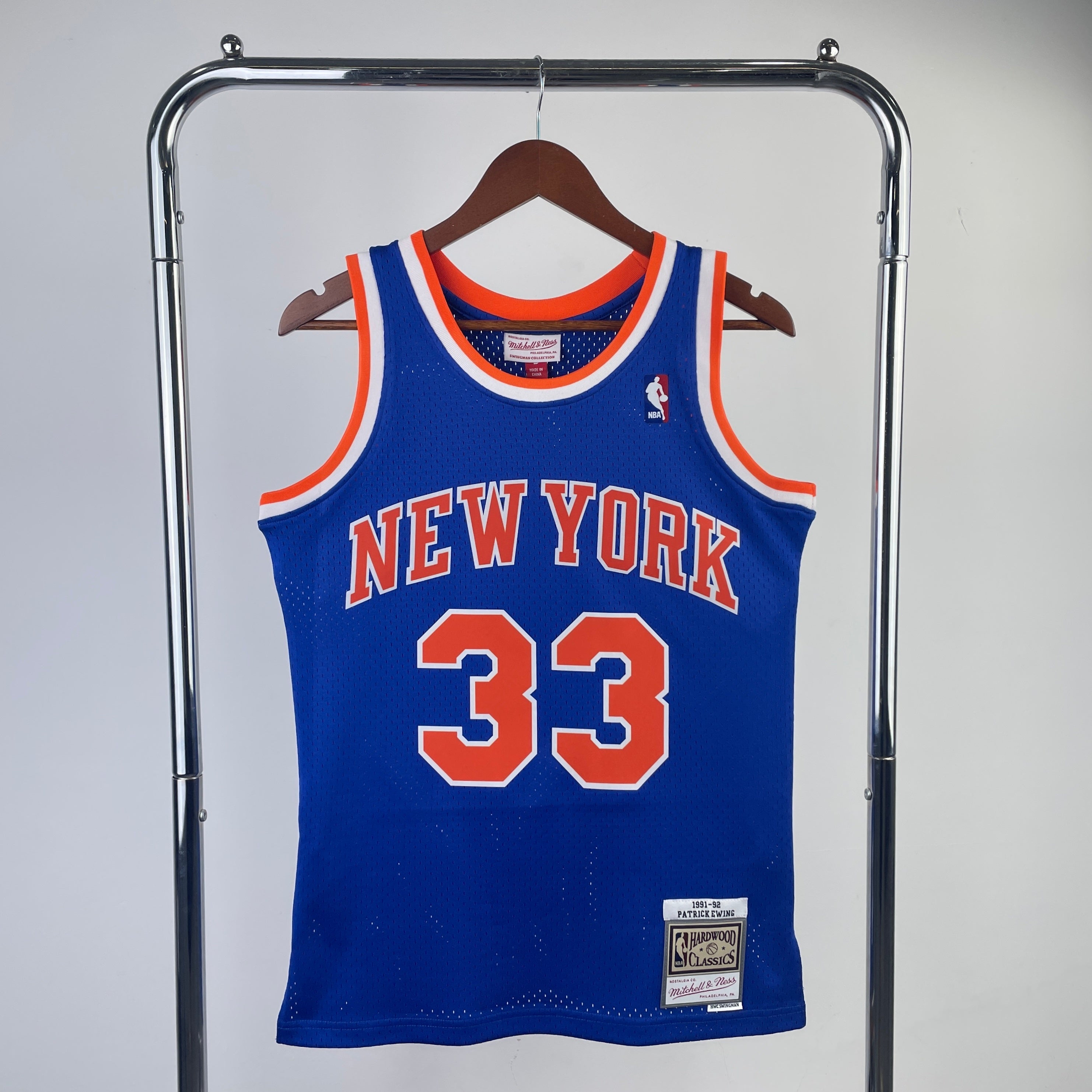 Men's #33 Patrick Ewings  New York Knicks Basketball Jersey