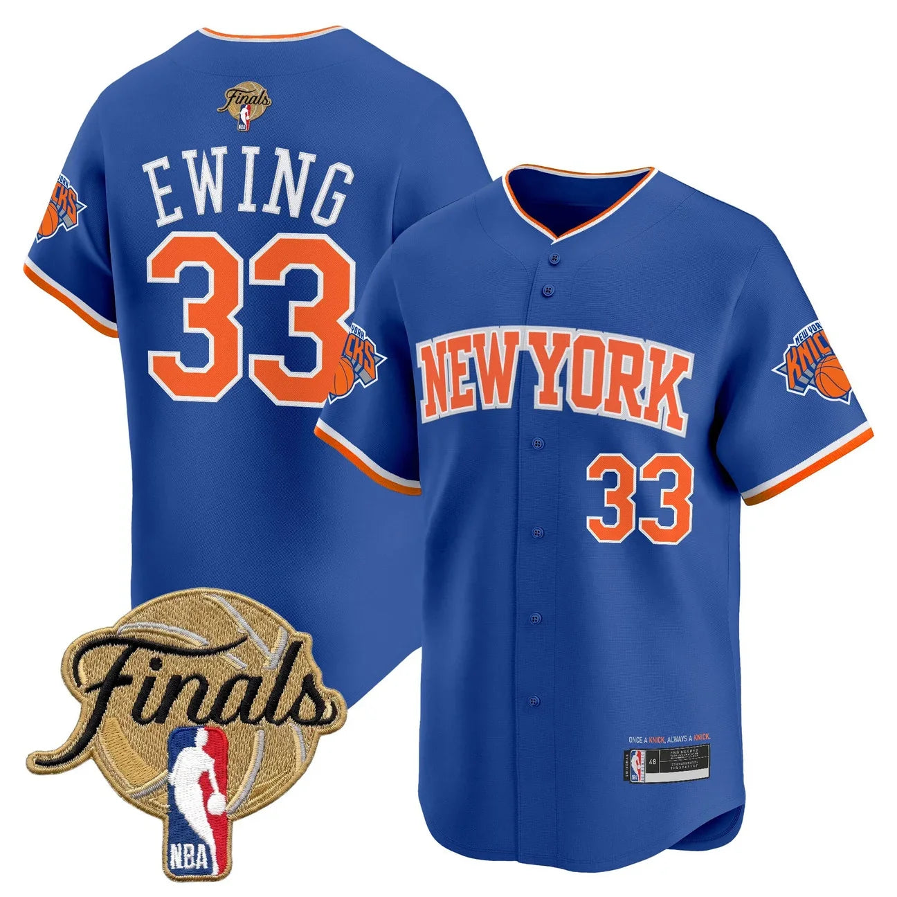 Men's New York Knicks 2026 Finals Vapor Baseball Jersey - All Stitched