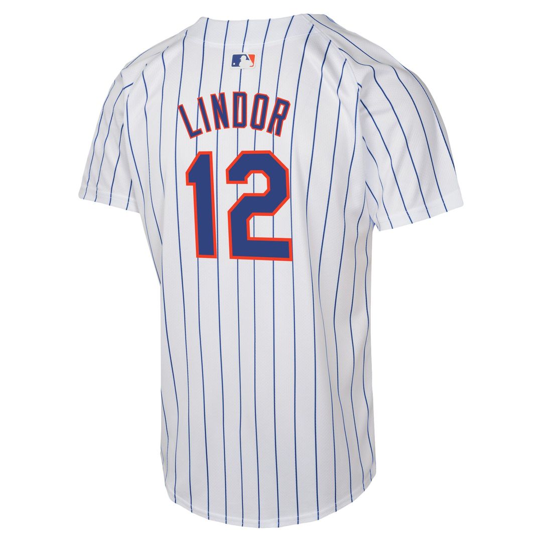 Francisco Lindor New York Mets Nike Youth Home Game Player Jersey - White