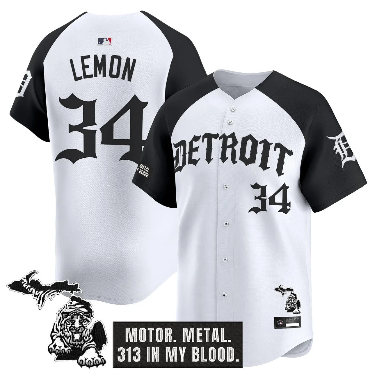 Detroit Tigers 'Old English Edition' Vapor Premier Limited Jersey - All Stitched - Alternate