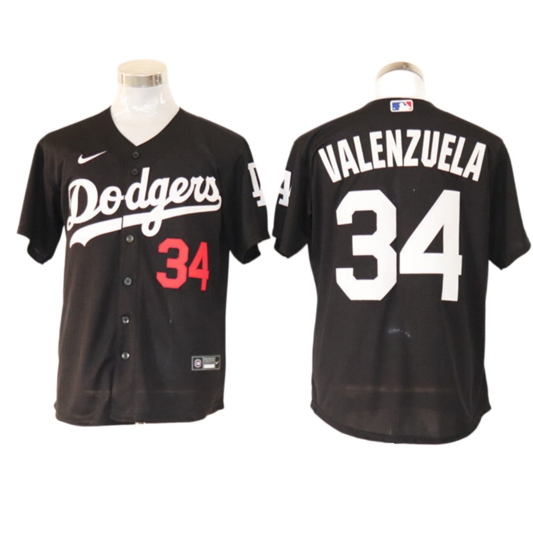 Men's #34 Fernando Valenzuela Los Angeles Dodgers Baseball Jersey