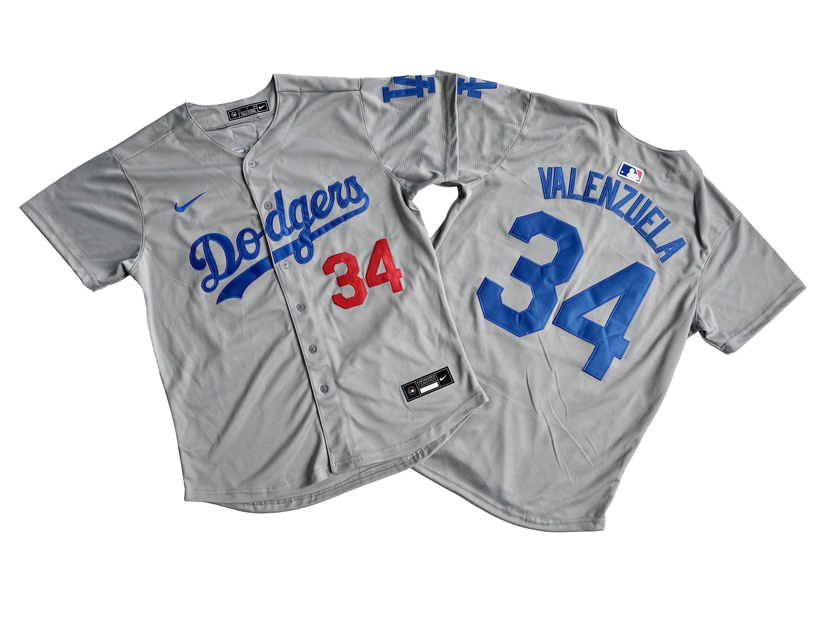 Men's #34 Fernando Valenzuela Los Angeles Dodgers Baseball Jersey