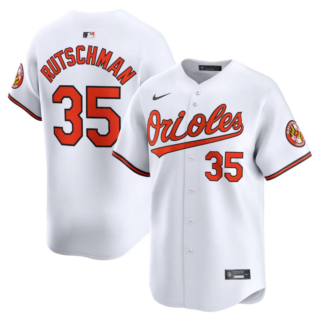 Men's #35 Adley Rutschman Baltimore Orioles  Baseball Jersey