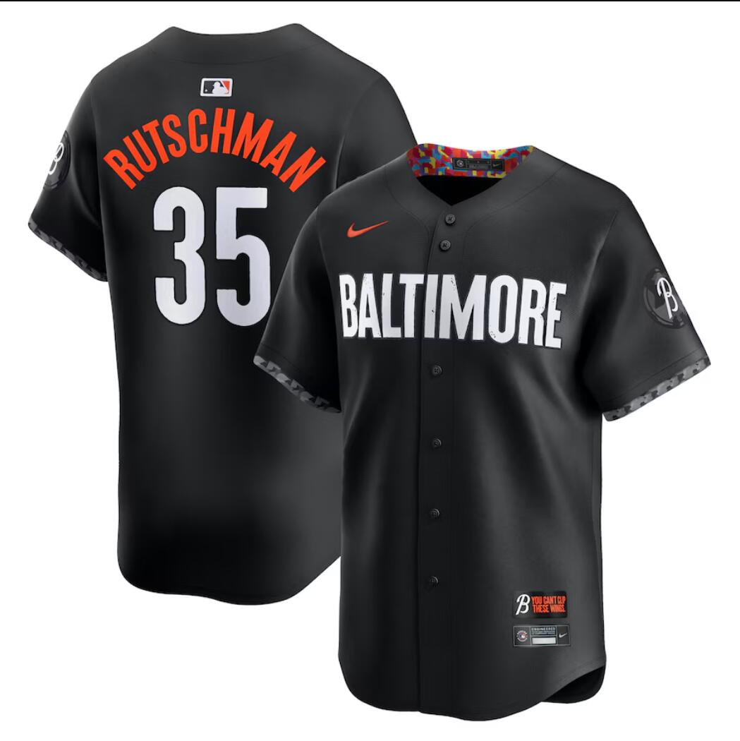 Men's #35 Adley Rutschman Baltimore Orioles  Baseball Jersey