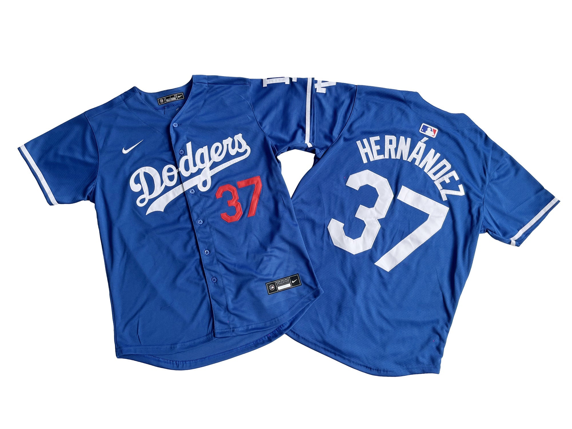 Men's #37 Teoscar Hernández Los Angeles Dodgers Baseball Jersey