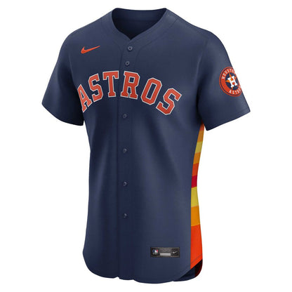 Houston Astros Nike Alternate Vapor Premier Elite Patch Jersey - Navy