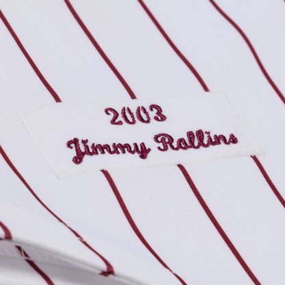 Jimmy Rollins Philadelphia Phillies Mitchell & Ness 2003 Cooperstown Collection Authentic Jersey - White