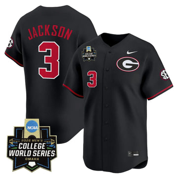 Men's Georgia Bulldogs Baseball 2026 World Series Vapor Premier Limited Jersey - All Stitched