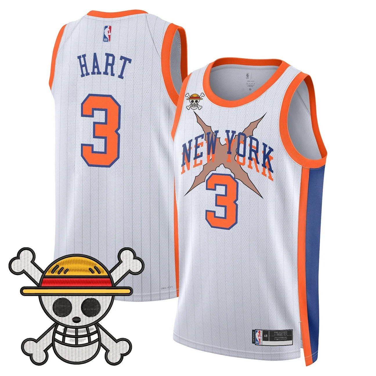 Men's New York Knicks x One Piece Swingman Jersey- Stitched