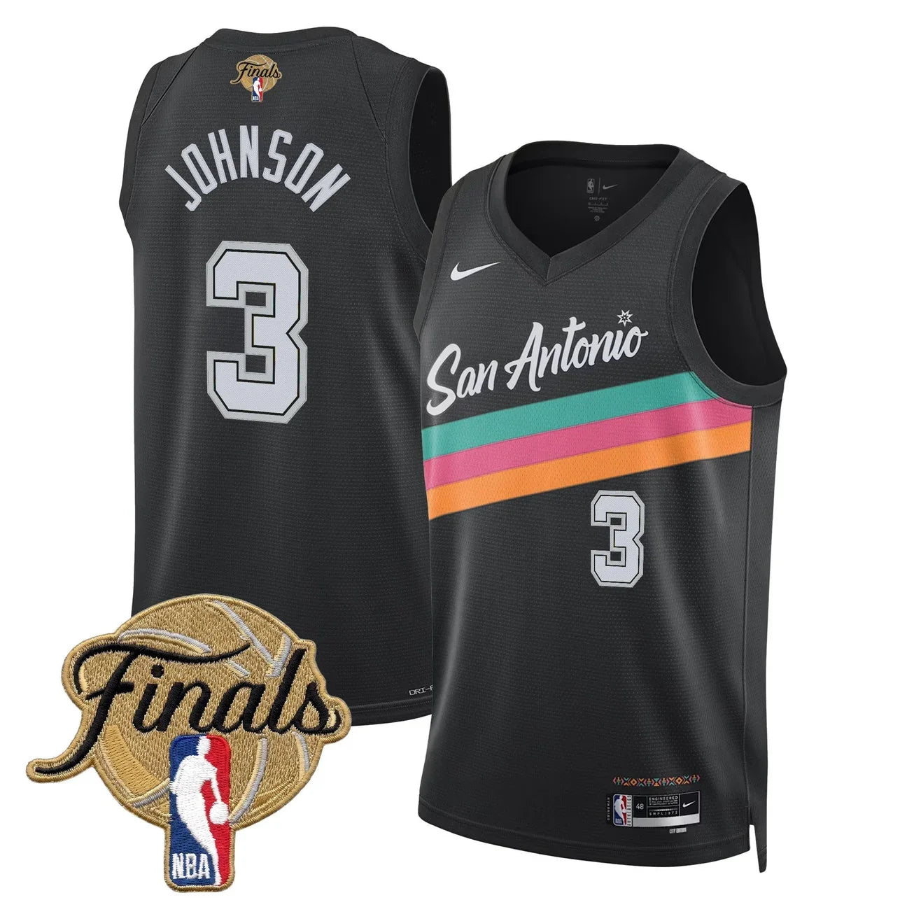Men's San Antonio Spurs 2026 Finals Swingman Jersey - All Stitched