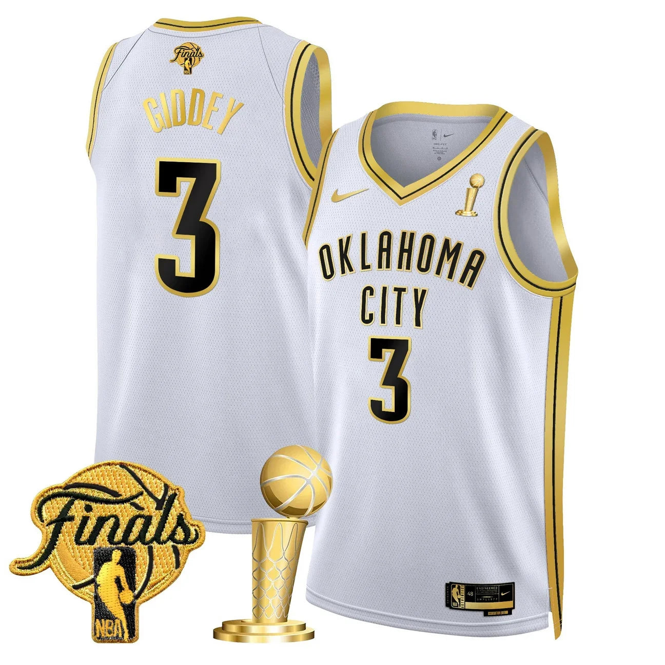 Men's Oklahoma City Thunder 2025 Champions Swingman Jersey - All Stitched