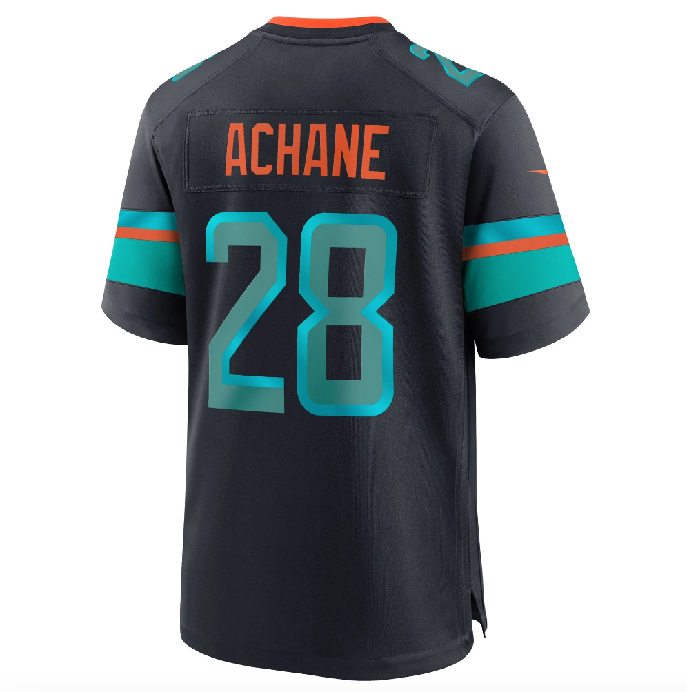 Miami Dolphins Game Rivalry Jersey - Pitch Blue-De'von Achane