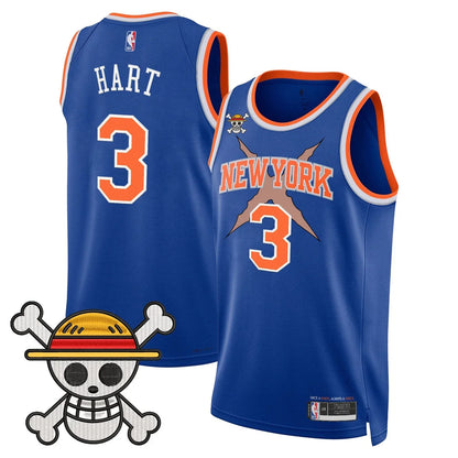 Men's New York Knicks x One Piece Swingman Jersey- Stitched