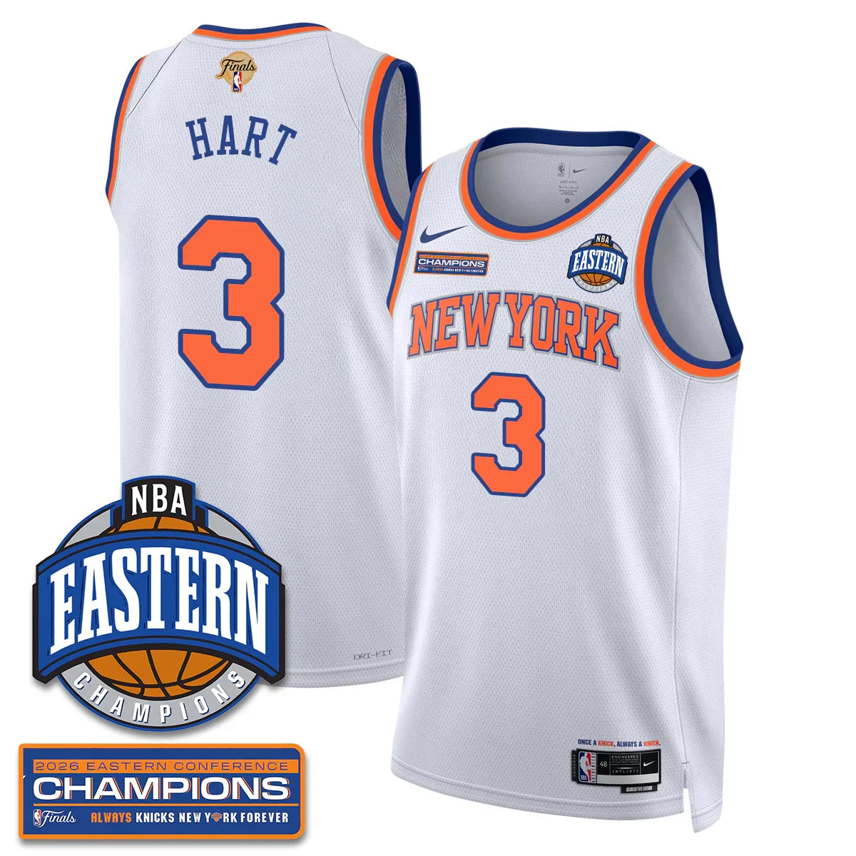 New York Knicks 2026 NBA Eastern Conference Champions Vapor Jersey - Stitched