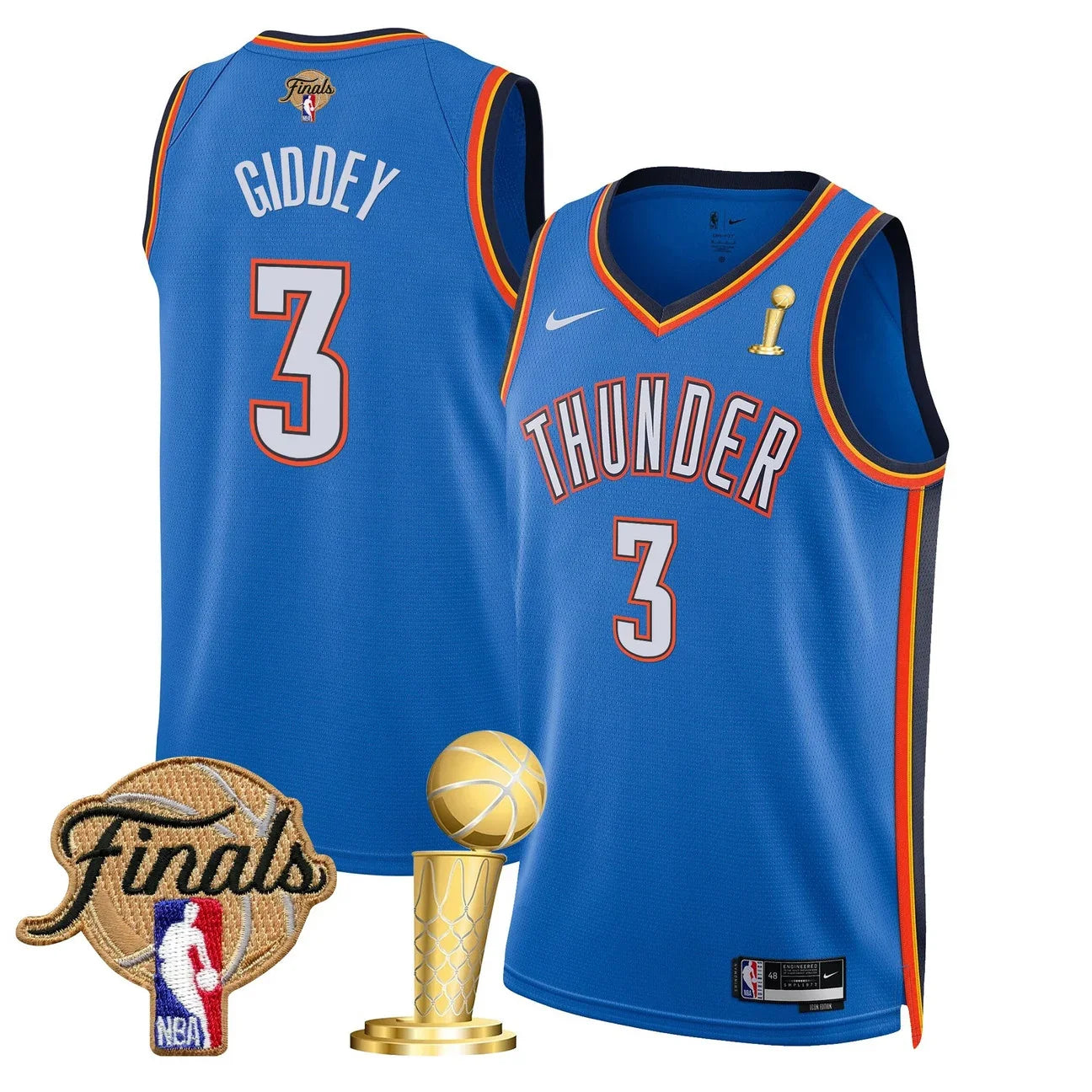 Men's Oklahoma City Thunder 2025 Champions Swingman Jersey - All Stitched