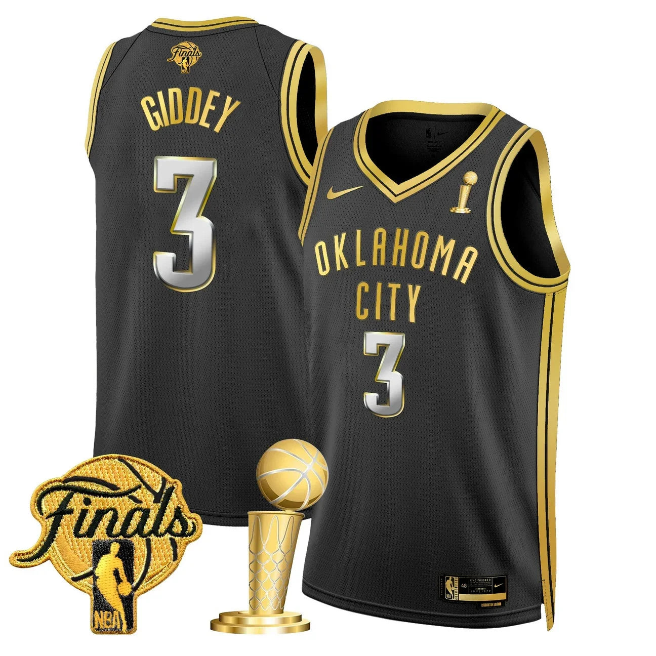 Men's Oklahoma City Thunder 2025 Champions Swingman Jersey - All Stitched