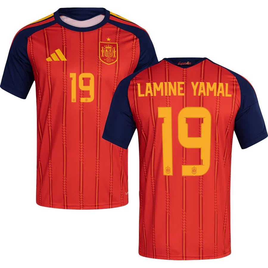 Men’s #19 Lamine Yamal 2026 World Cup Spain Jersey