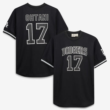 Shohei Ohtani Los Angeles Dodgers Fanatics Big & Tall Heavyweight Mesh Jersey - Black/White