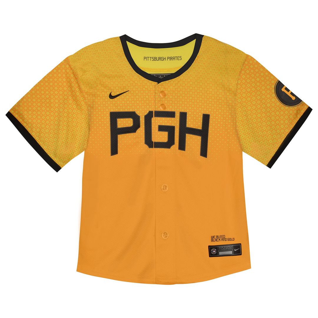 Pittsburgh Pirates Nike Toddler City Connect Limited Jersey - Yellow