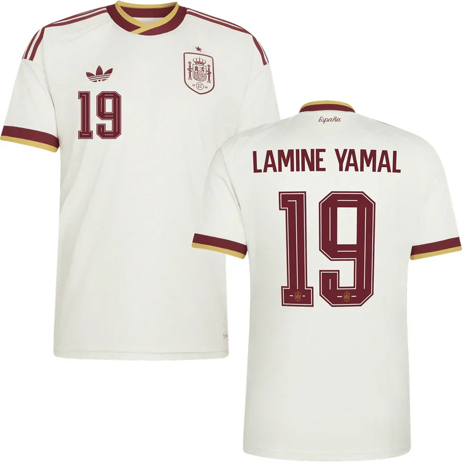 Men’s #19 Lamine Yamal 2026 World Cup Spain Jersey